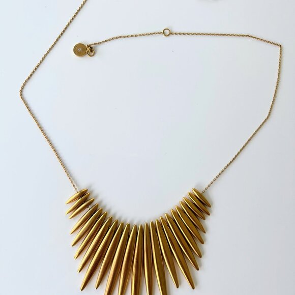Michael Kors Tribal Necklace Goldtone - Picture 1 of 6